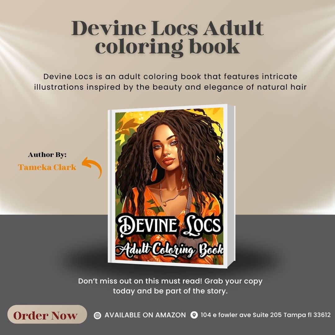 Devine Locs Adult Coloring Book: A Creative Celebration of Natural Beauty