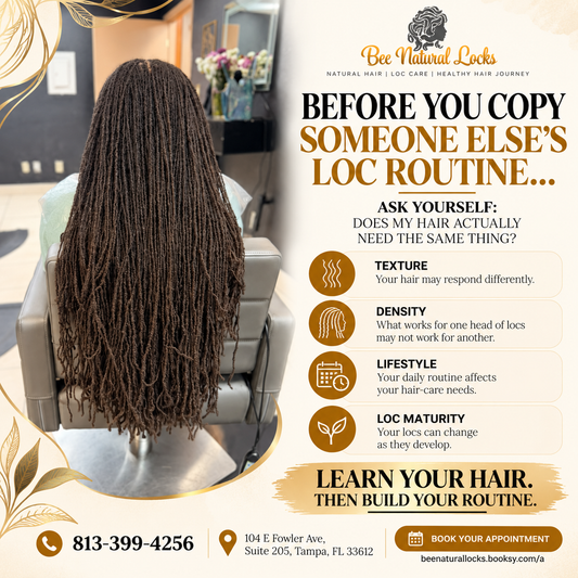 Before You Copy Someone Else’s Loc Routine, Learn Your Own Hair