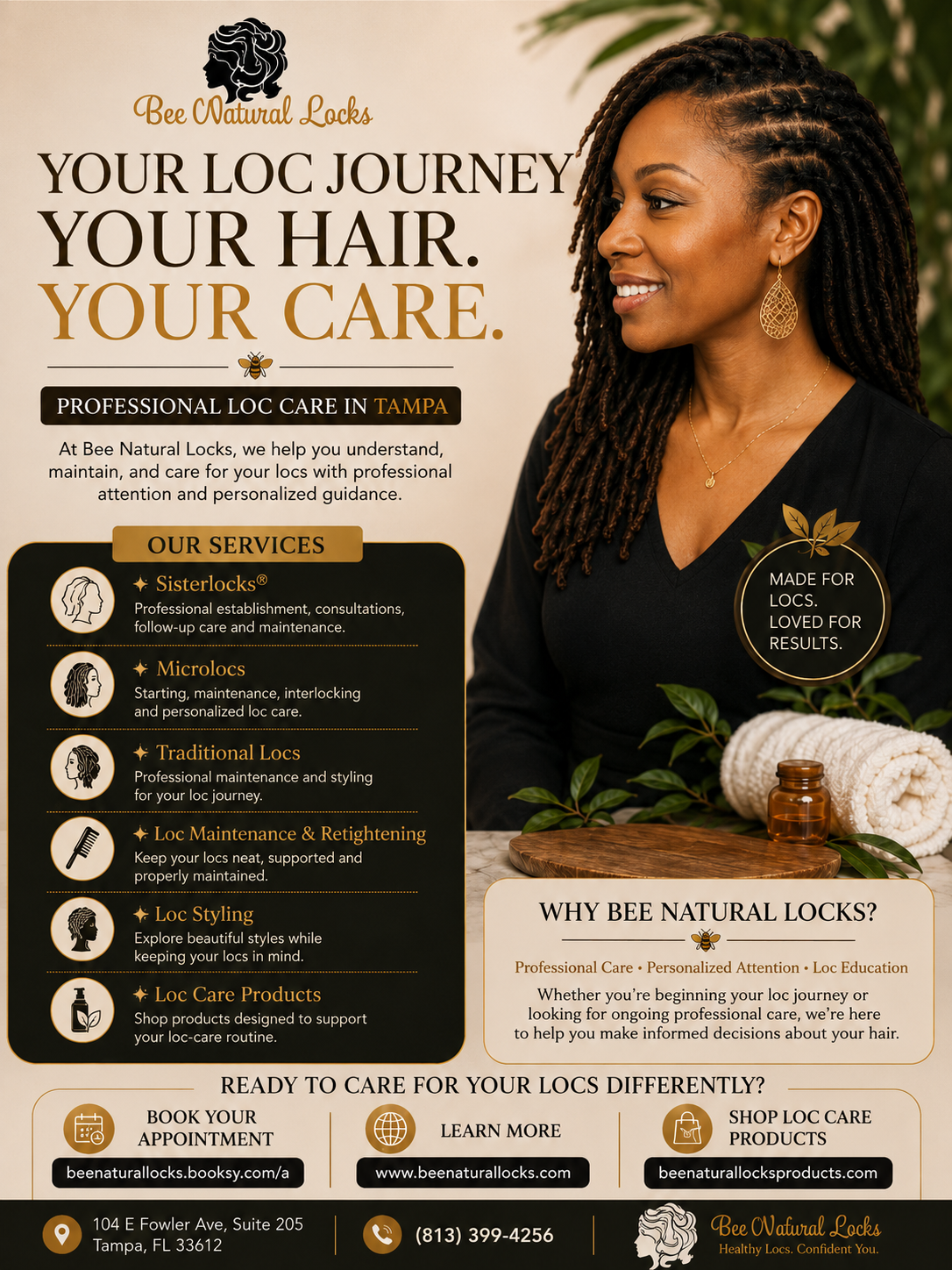 Your Loc Journey, Your Hair, Your Care: Professional Loc Care in Tampa