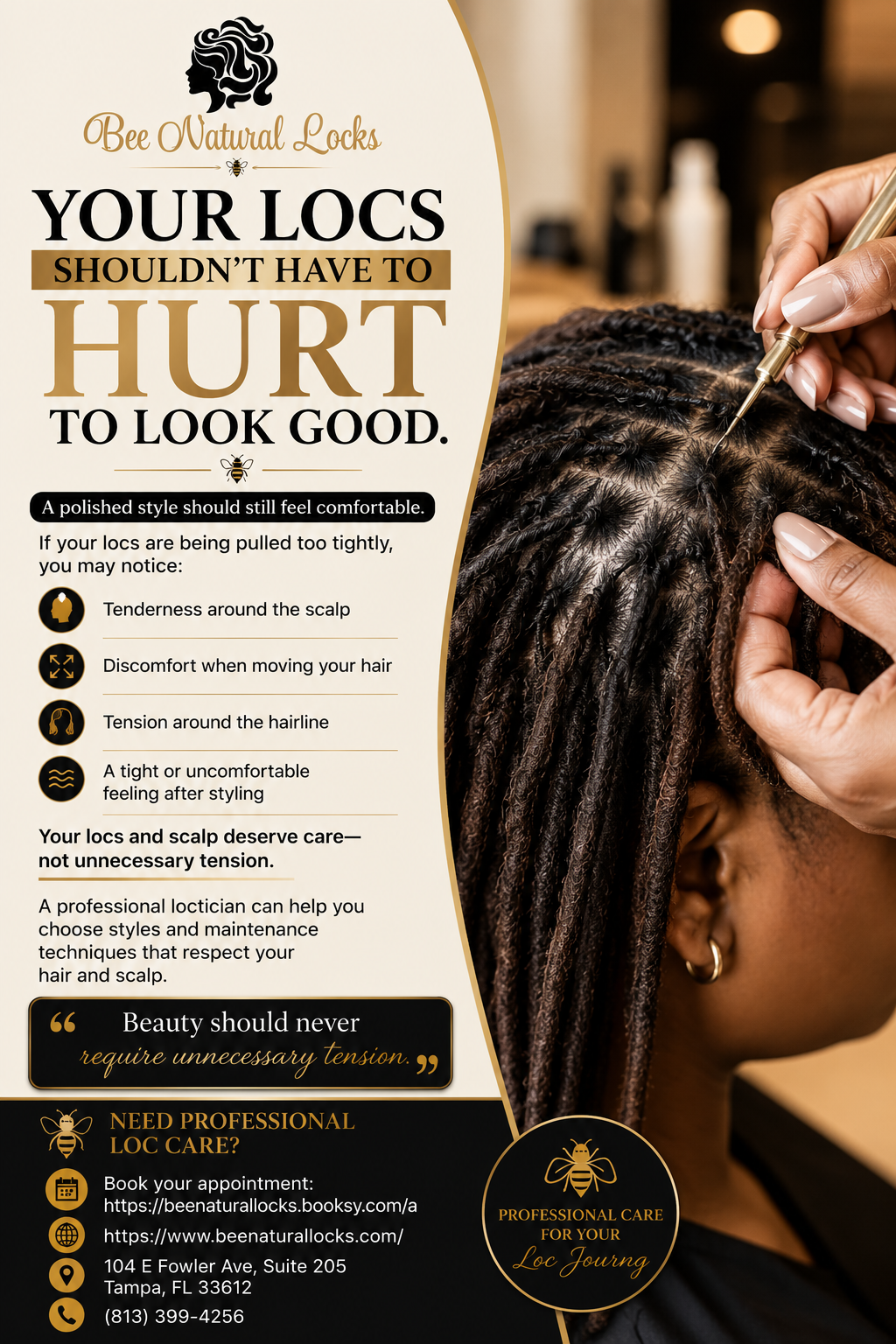Your Locs Shouldn't Have to Hurt to Look Good