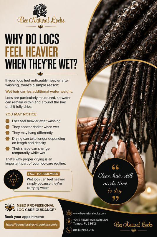 Why Do Locs Feel Heavier When They’re Wet?
