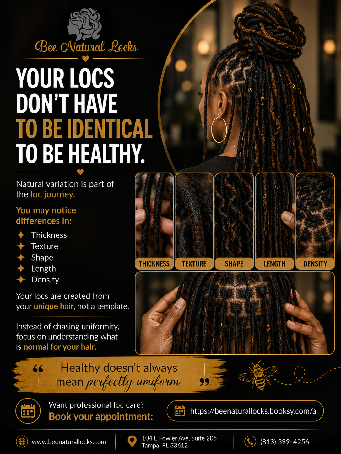 Why Your Locs Don't Have to Be Identical to Be Healthy