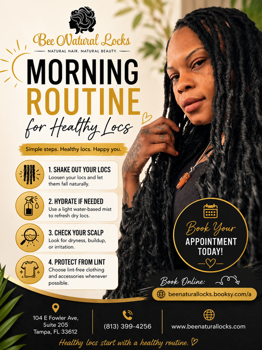 Morning Routine for Healthy Locs