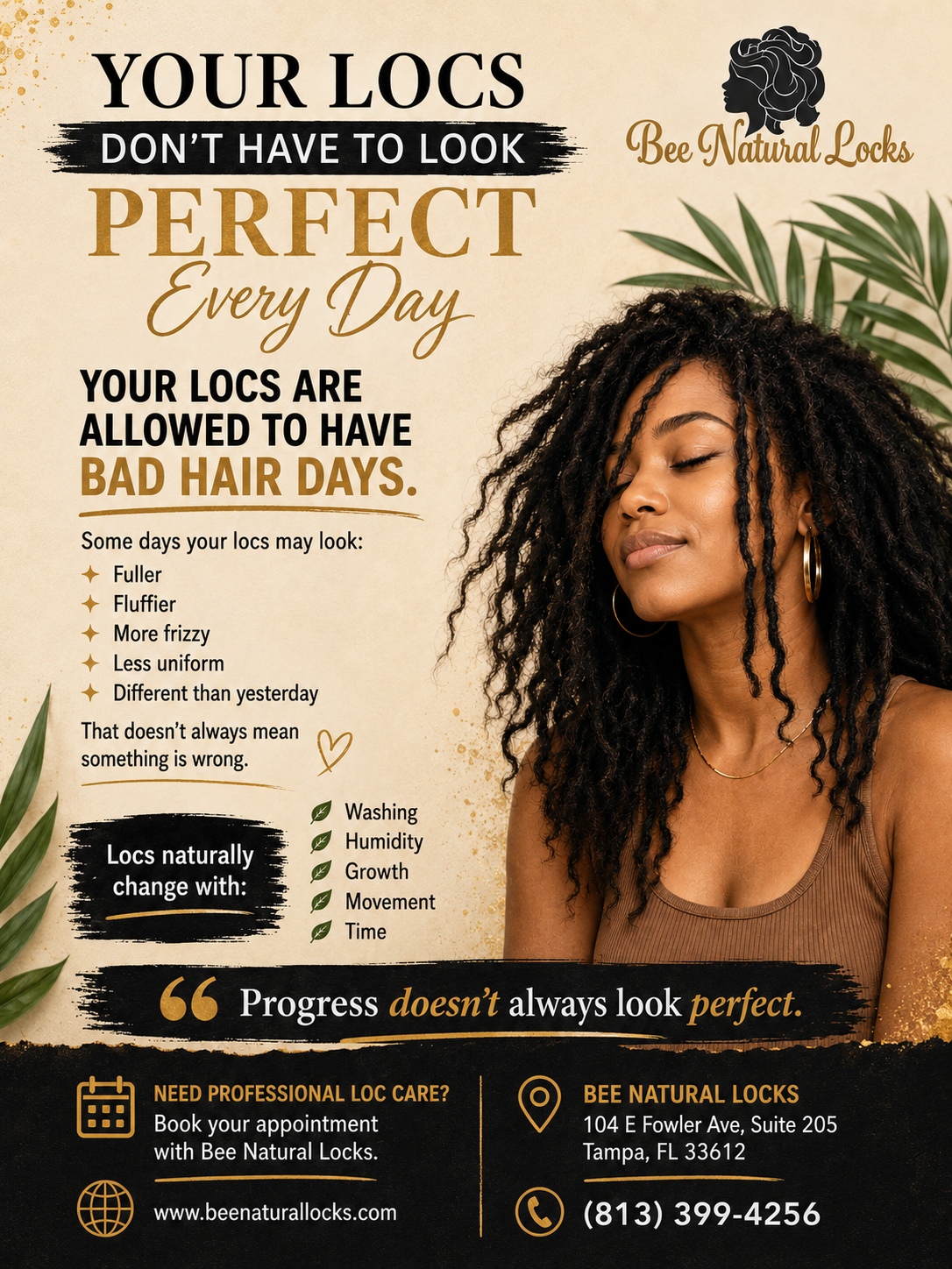 Your Locs Don't Have to Look Perfect Every Day: Understanding the Natural Changes in Your Loc Journey
