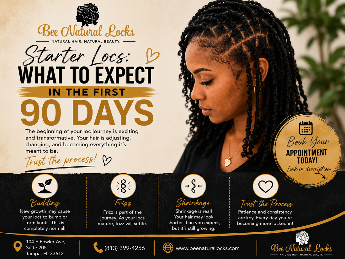 Starter Locs – What to Expect in the First 90 Days