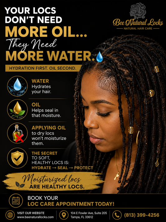 Your Locs Don't Need More Oil—They Need More Water