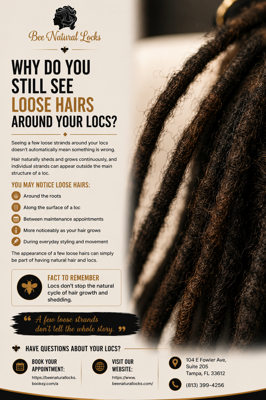 Why Do You Still See Loose Hairs Around Your Locs?