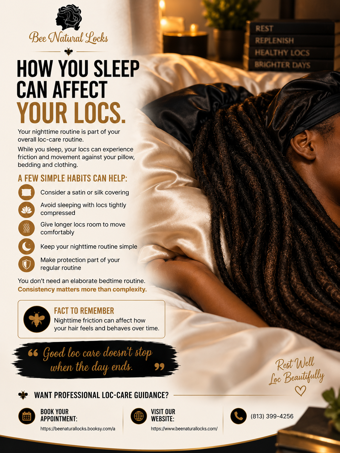 How Your Sleep Routine Can Affect Your Locs