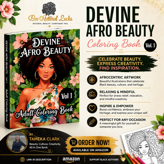 Devine Afro Beauty Coloring Book Vol. 1: Celebrating Culture, Creativity, and Self-Expression