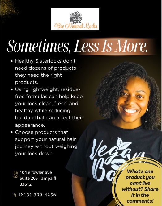 Sometimes, Less Is More for Healthy Sisterlocks