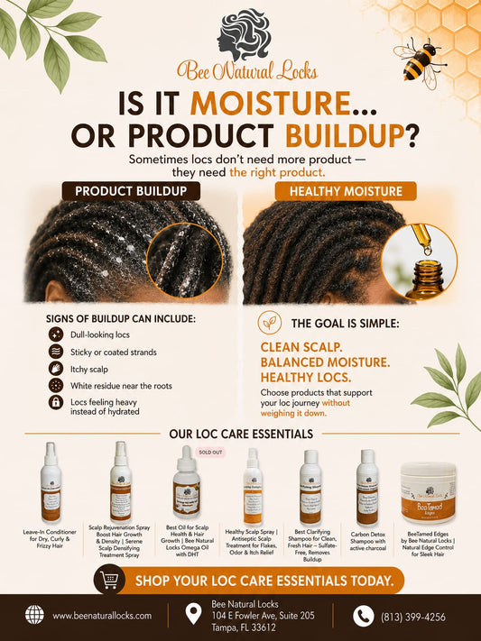 Is It Moisture… or Product Buildup? How to Tell What Your Locs Really Need