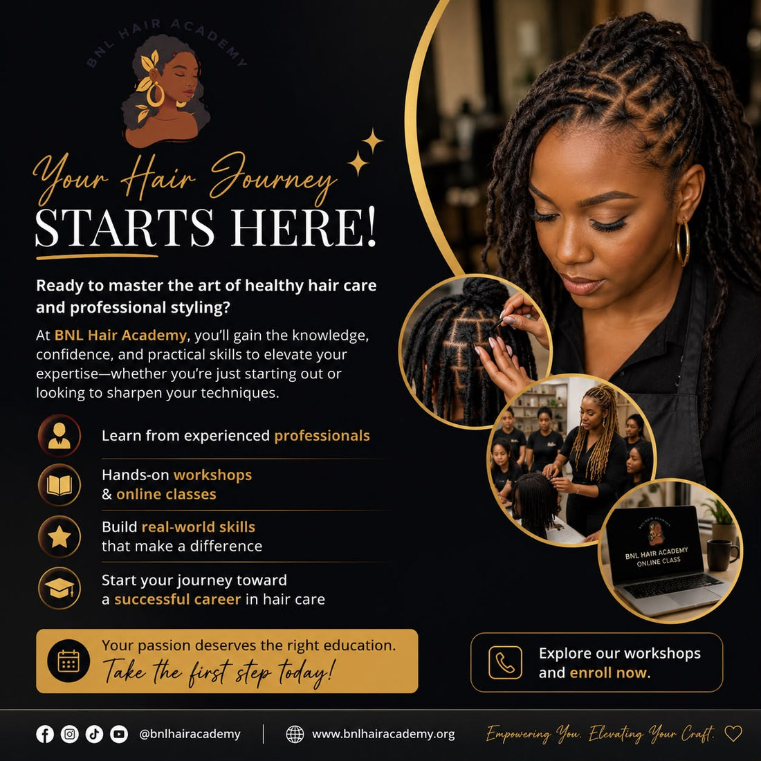 Your Hair Journey Starts Here: Build Your Future with BNL Hair Academy