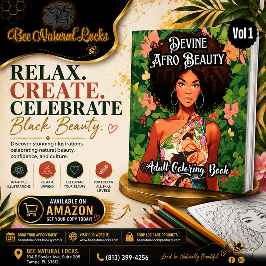 Devine Afro Beauty – Adult Coloring Book Vol. 1: Celebrate Creativity, Culture, and Confidence