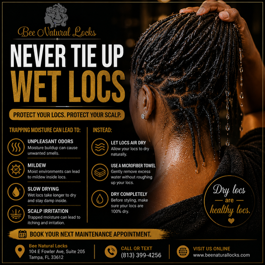 Never Tie Up Wet Locs: Why Drying Your Locs Properly Matters