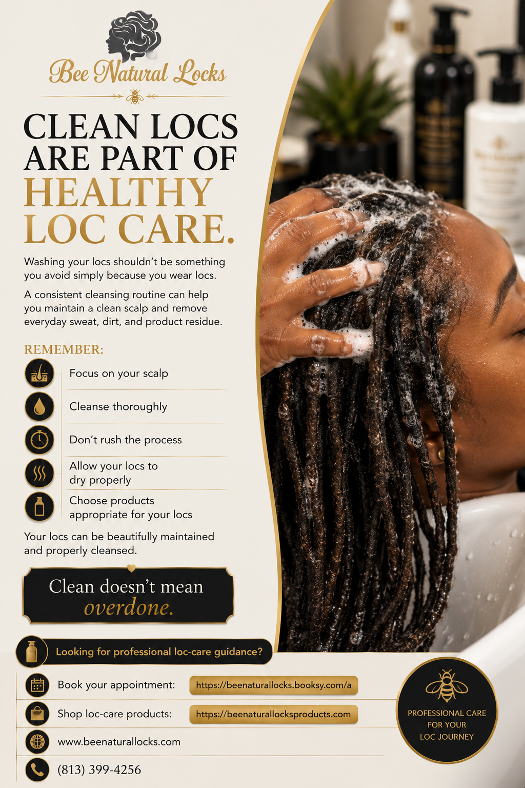 Clean Locs Are Part of Healthy Loc Care